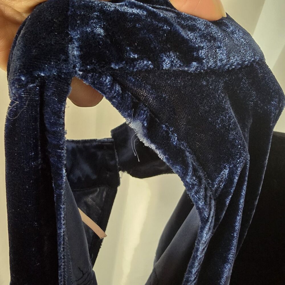 Free People Jill Velvet Sequin Swing Mini Dress Medium Womens Blue Party Dress - Picture 7 of 12
